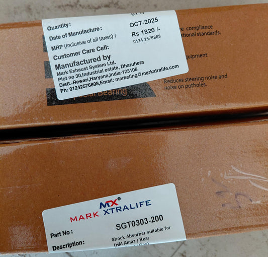 Toyota Fortuner Rear Shock Absorber (Set of 2) 2016 Onwards - 4464 Mark Xtralife