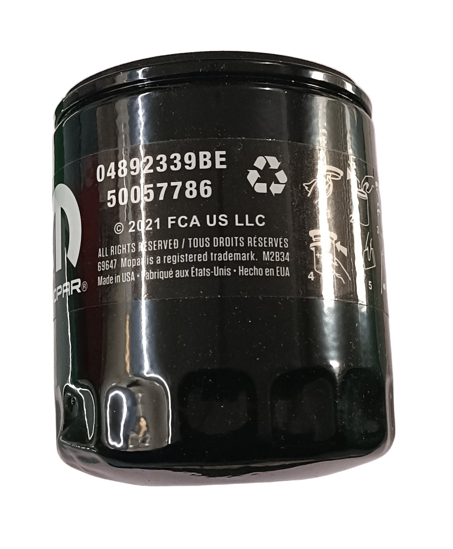Jeep Rubicon Oil Filter - K04892339BE Jeep