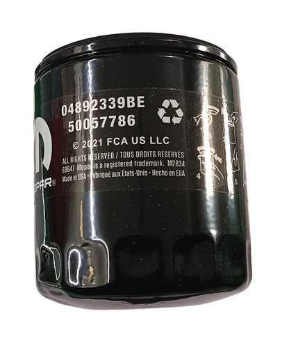 Jeep Rubicon Oil Filter - K04892339BE Jeep
