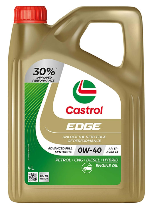 Castrol Edge Synthetic 0W-40 Engine Oil 6L (4+1+1) - Castrol