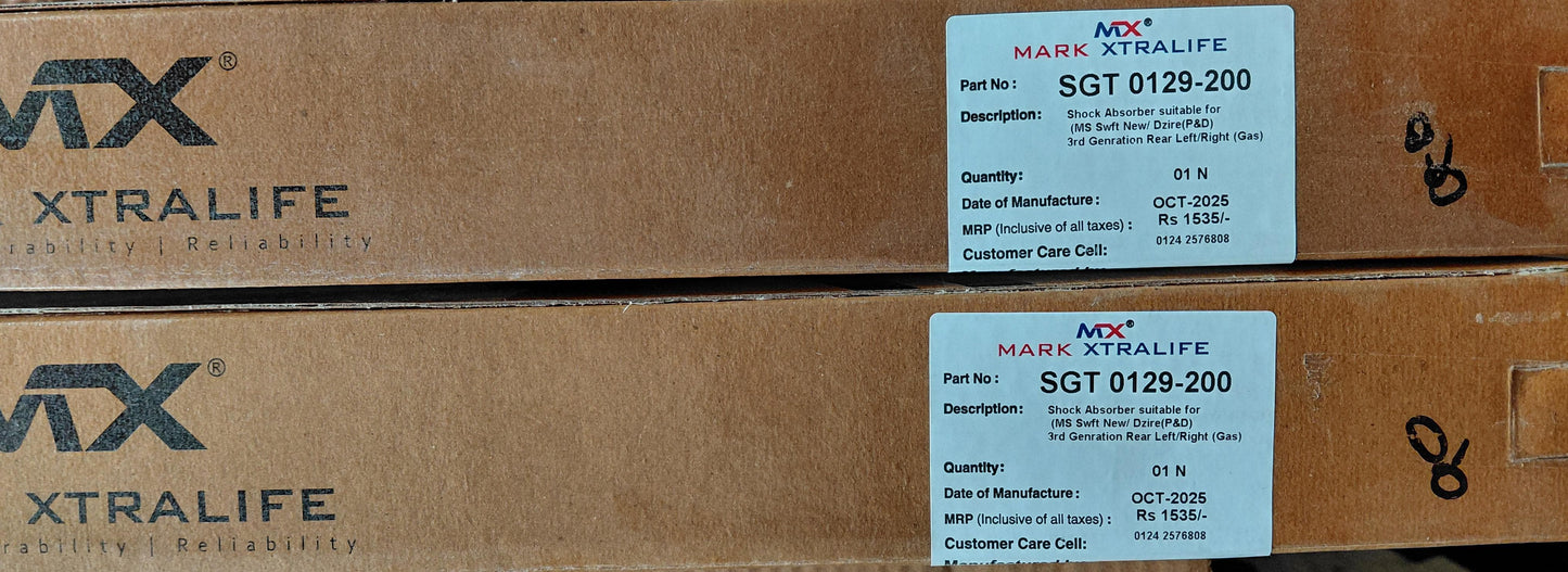 Maruti Suzuki Swift, Dzire T3 Rear Shocker Set (2017-) - SGT0129-200 Mark Xtralife