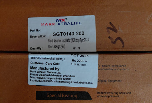 Maruti Suzuki Ertiga T II, XL6 Rear Shocker Set - SGT0140-200 Mark Xtralife