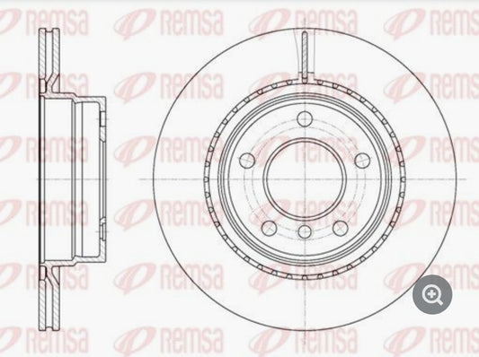 BMW 1 F20, E90, F30 Rear Disc Rotor Set, Dia 300 mm - 61231.10 Remsa
