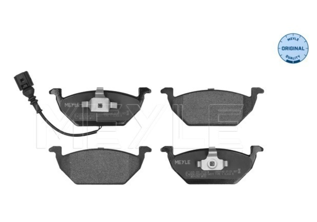 Skoda Rapid, VW Polo, Vento, Ameo old model - Front Brake Pad Set with sensor 0252313119/W - Meyle