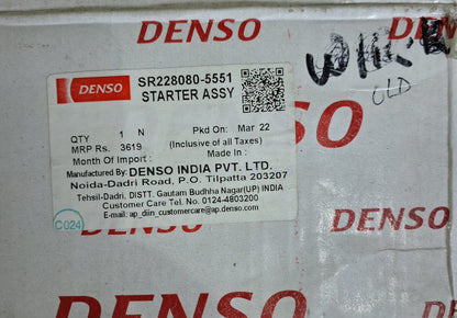 Maruti Suzuki Alto, Wagon R Self Starter - SR228080-5551 Denso