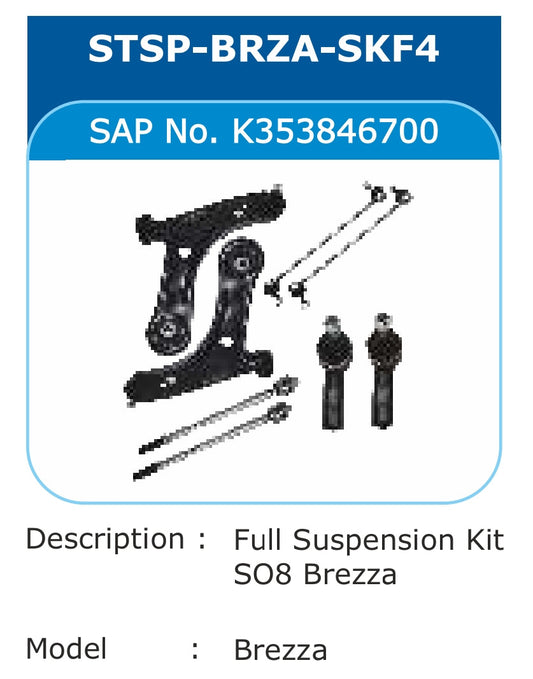 Maruti Suzuki Brezza  Full Suspension Kit - STSP-BRZA-SKF4 Varroc