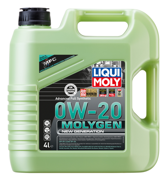 Liqui Moly Molygen 0W-20 Advance Full Synthetic 4L - 21357 Liqui Moly