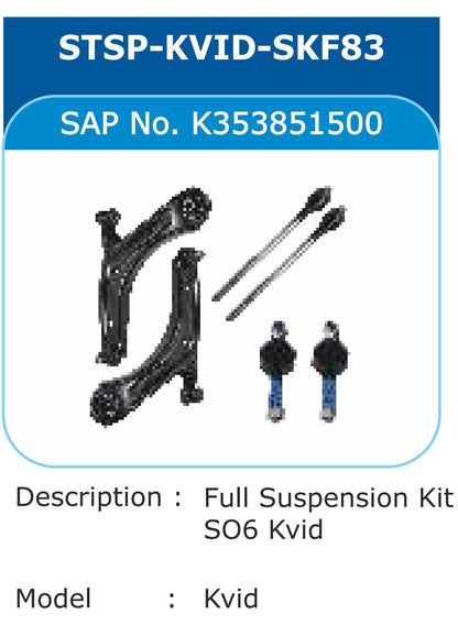 Renault Kwid Full Suspension Kit - STSP-KVID-SKF83 Varroc