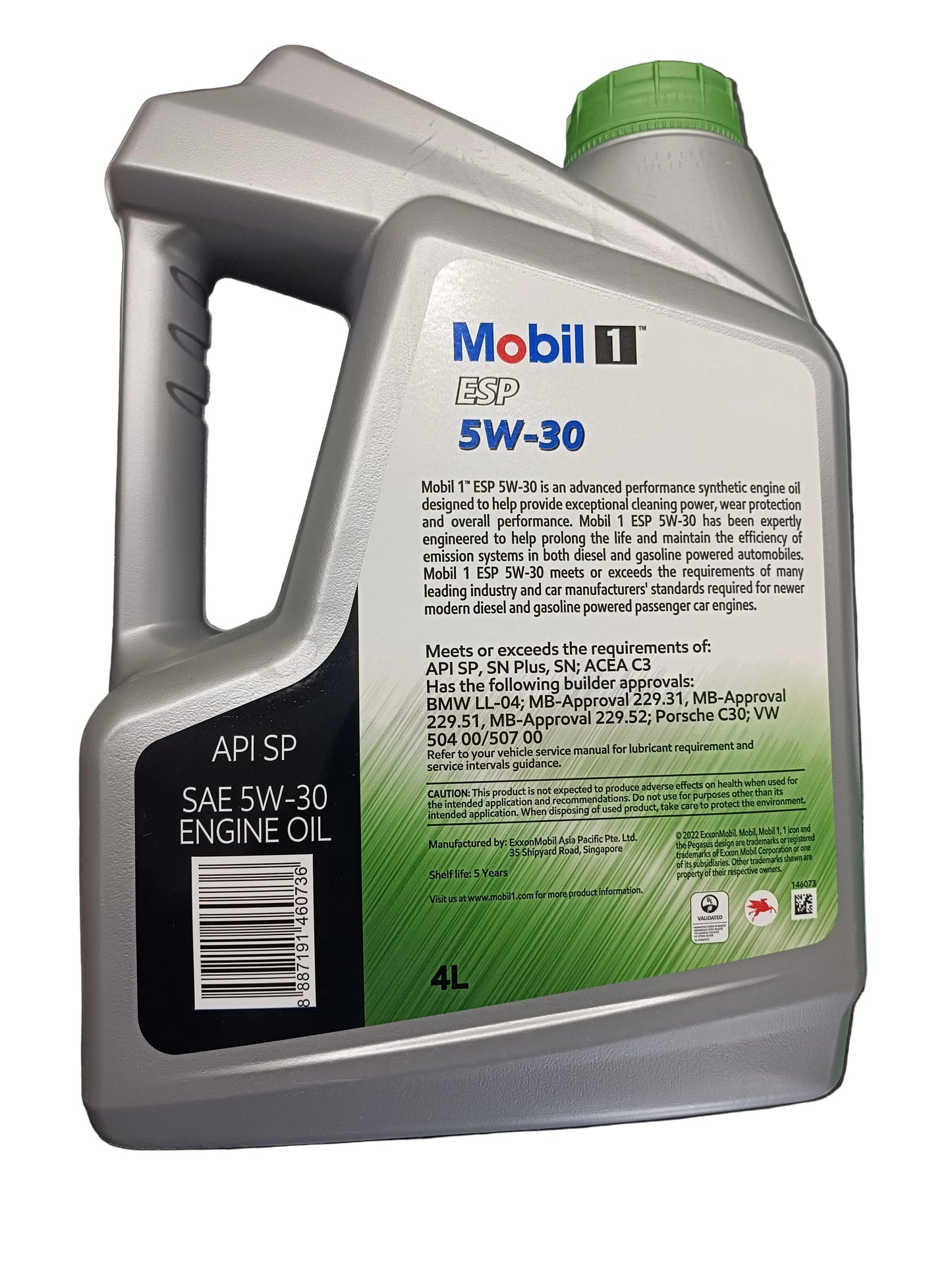 Mobil 1 Advanced Full Synthetic Engine Oil 5W-30 ESP 4L - Mobil