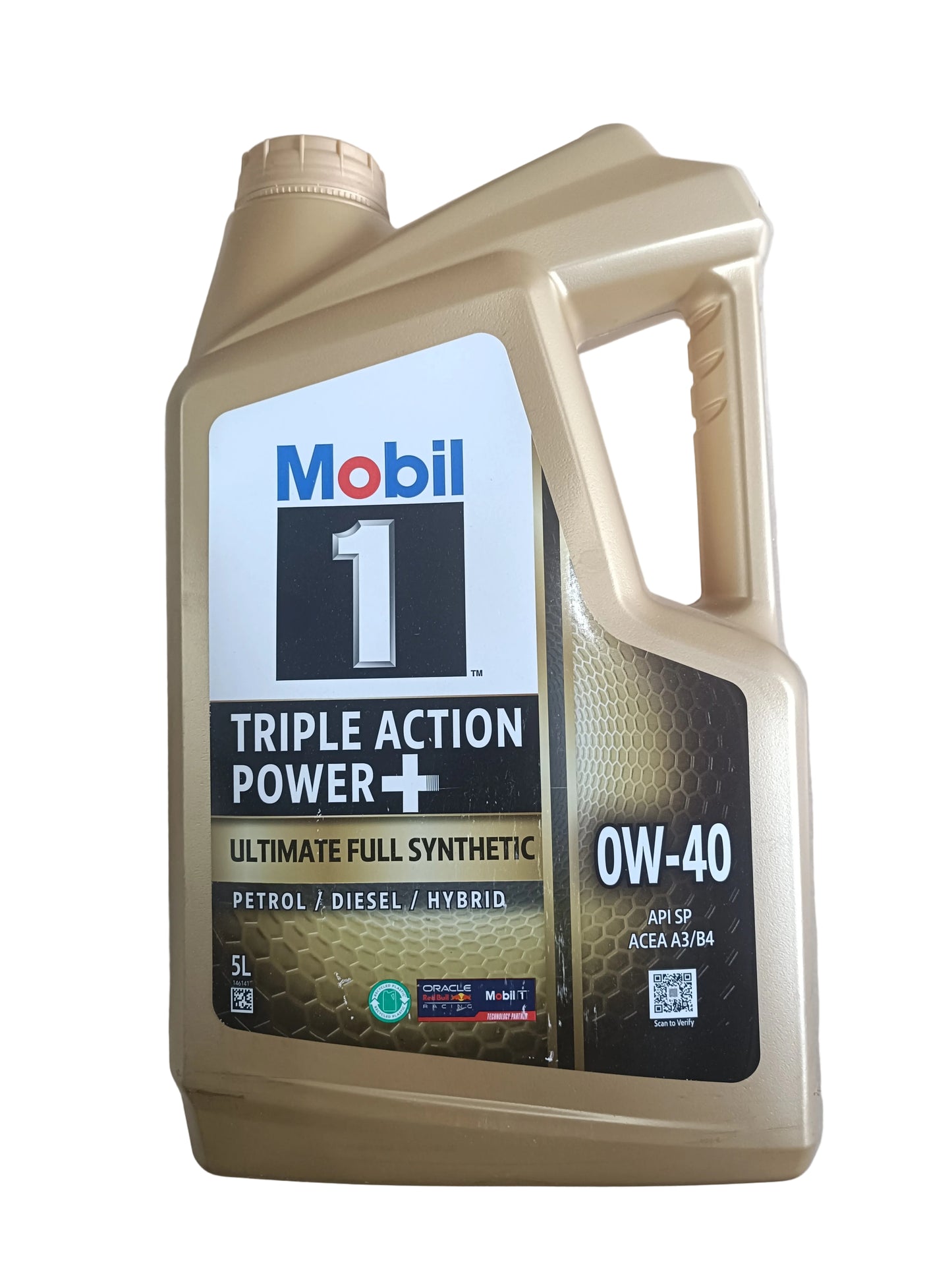 Mobil 1 Triple Action Power+ Full Synthetic 0W-40 5 Litres - Mobil
