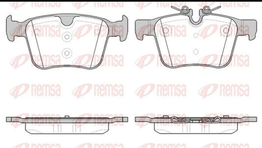 Jaguar E-Pace, F-Pace, XE X760, XF II X260, Land Rover DS L550, Range Rover Evoque, Volvo XC60 II, XC90 II N/M - Rear Brake Pad Set - 1516.40 Remsa