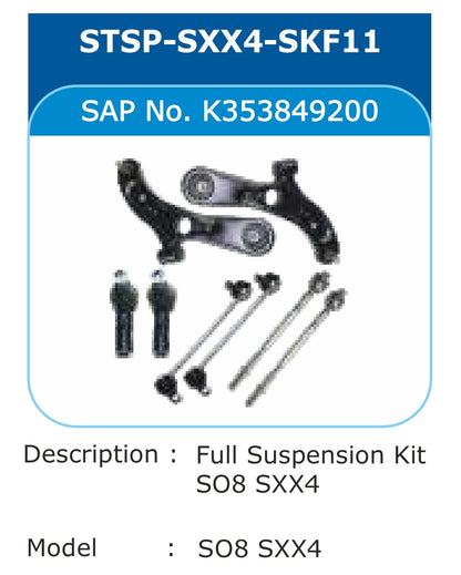 Maruti Suzuki SX4 Full Suspension Kit - STSP-SXX4-SKF11 Varroc