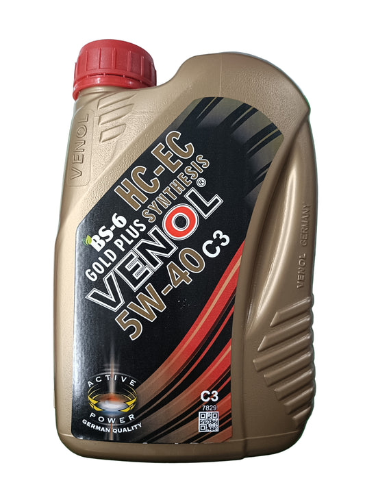 Venol SN/CF 5W-40 C3 HC-EC Gold Plus Synthesis Engine Oil 1L - Venol Germany