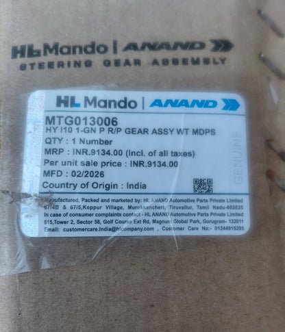 Hyundai i10 1st Gen Steering Assembly - MTG013006 Mando