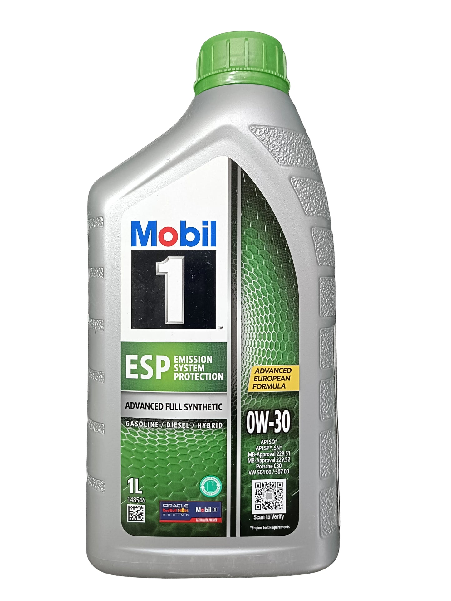 Mobil 1 Advanced Full Synthetic Engine Oil 0W-30 ESP 1LX4 - Mobil
