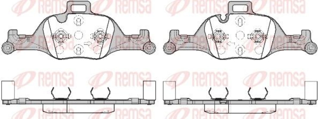 BMW 3 G20, 5 G30, G31, X5 G05, G06, X3 G01, G02 Front Brake Pad Set - 1740.00 Remsa