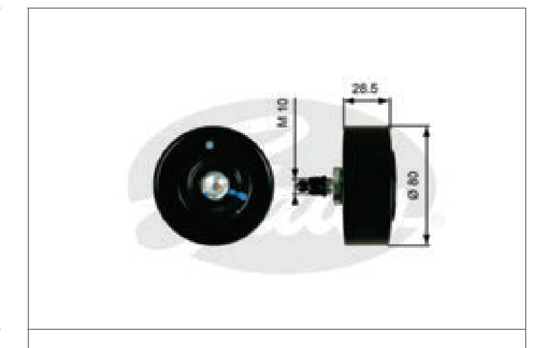 Toyota Innova, Fortuner 2.5L, 3.0L Diesel Belt Pulley - 7803-9636334A Gates