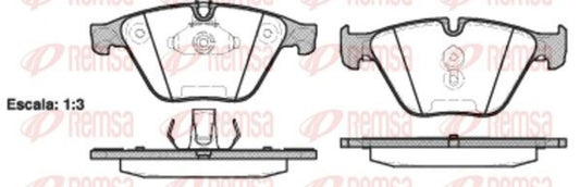 BMW 5 Series F10 530d - Front Brake Pads - Remsa