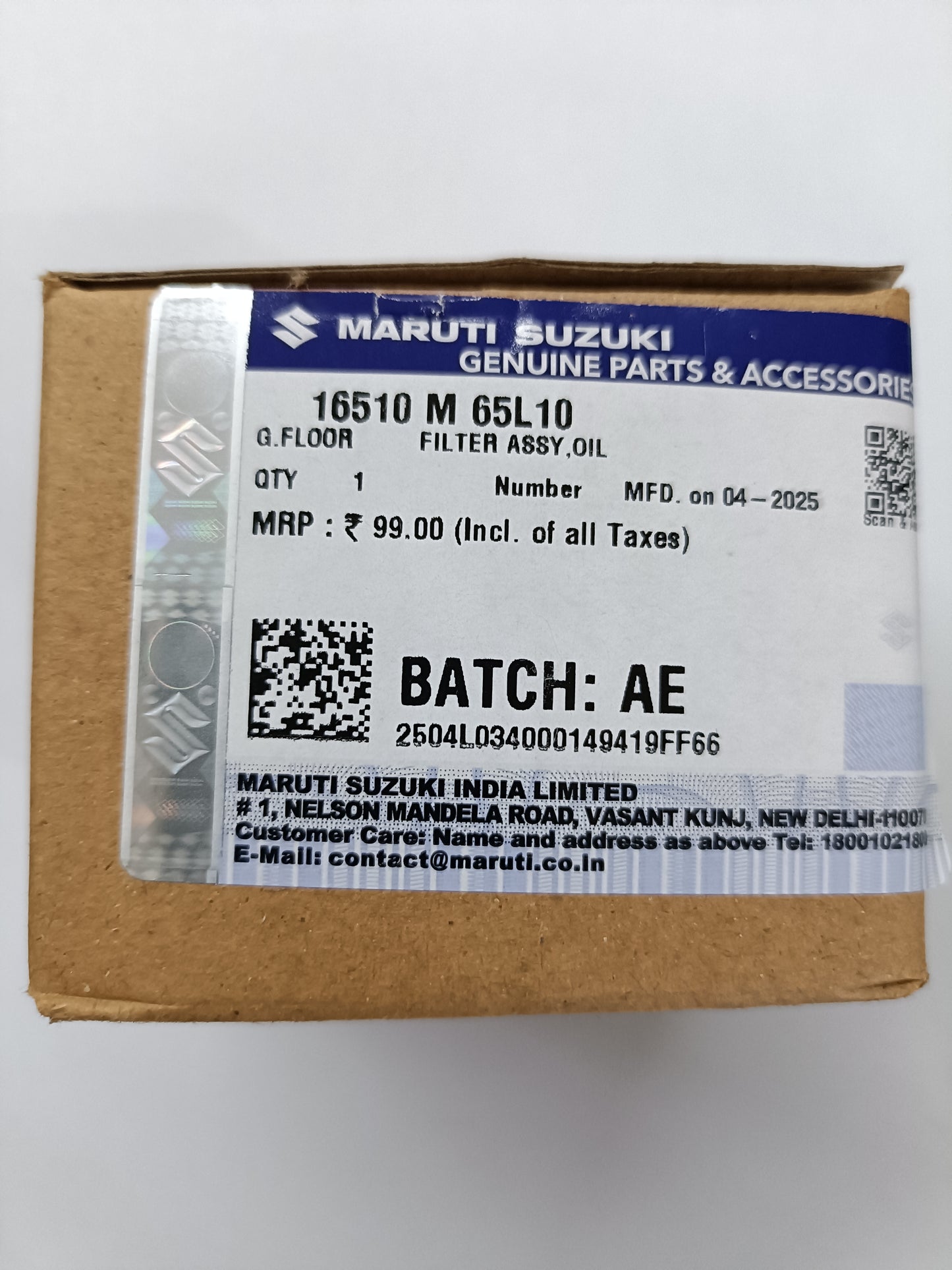 Maruti Suzuki Alto, Wagon R, Celerio K-Series Petrol Oil Filter - MGP