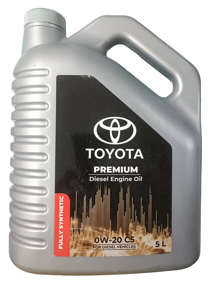 Toyota 0W-20 C5 Synthetic Diesel Engine Oil 5 Litres - Toyota BS6 Cars