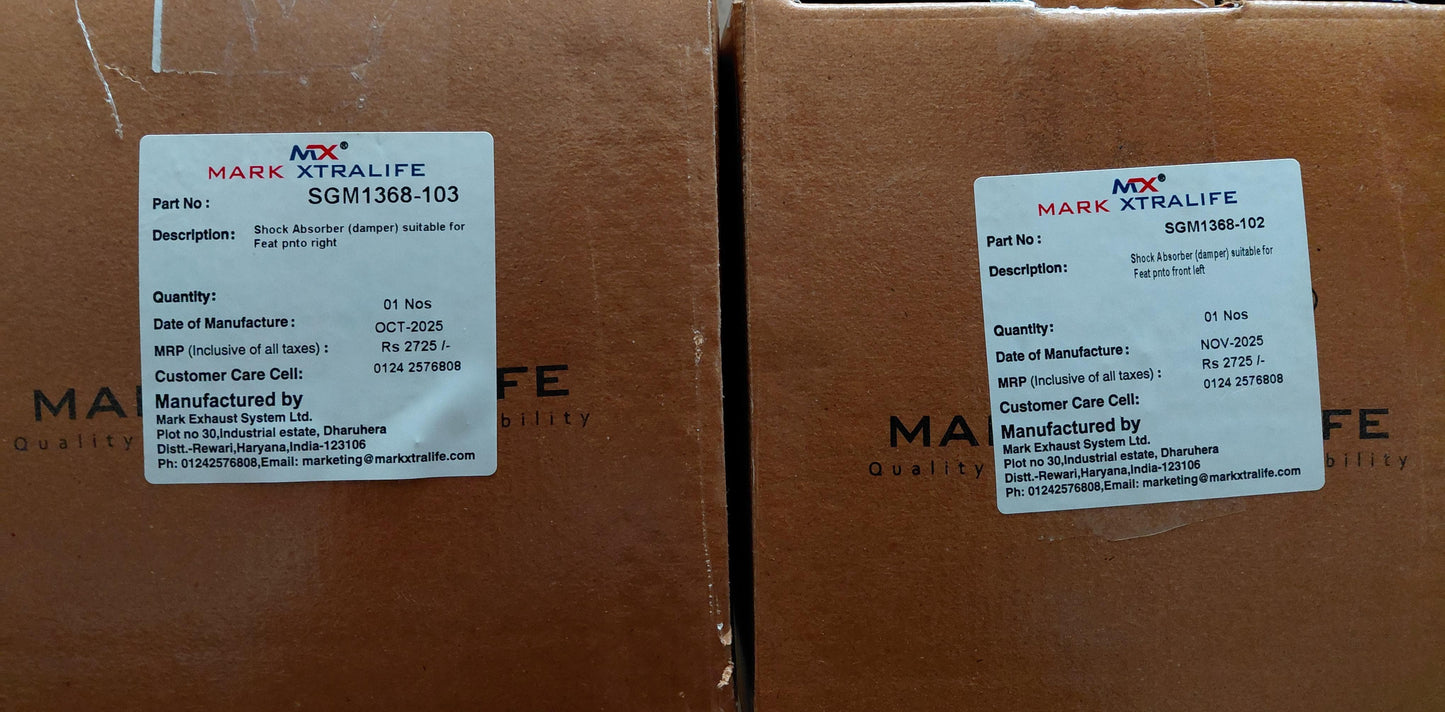 Maruti Suzuki Swift, Dzire New Front Shocker Set (2011-18) - SGM0127-102 & SGM0127-103 Mark Xtralife