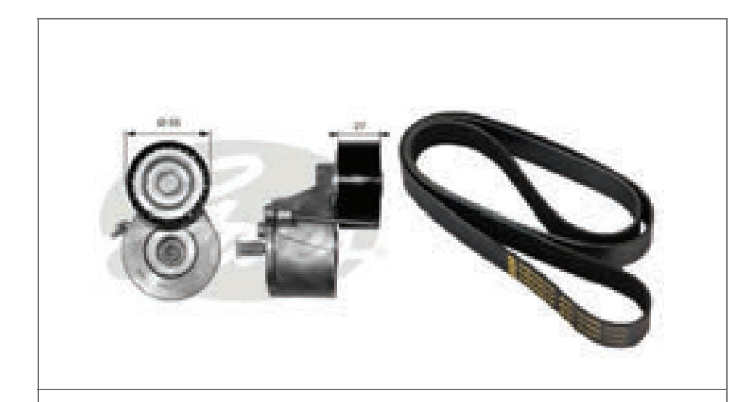 Ford Figo, Fiesta 1.4L Diesel Belt Adjuster Kit - 7884-9638371A Gates