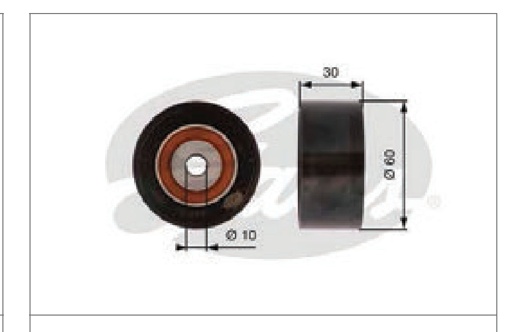 Ford Ecosport, Figo, Fiesta 1.5L Diesel Adjuster Pulley - I96116A6033-A Gates
