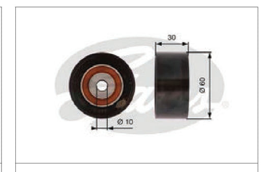 Ford Ecosport, Figo, Fiesta 1.5L Diesel Adjuster Pulley - I96116A6033-A Gates