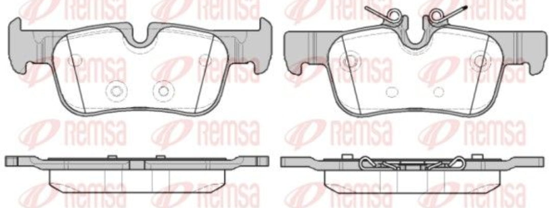 BMW X1 New F48, Mini F54, F60 Rearl Brake Pads - 1573.00 Remsa