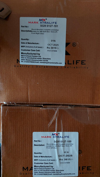 Maruti Suzuki Swift, Dzire New Front Shocker Assembly Set (2011-18) - SGM0127-100 & SGM0127-101 Mark Xtralife