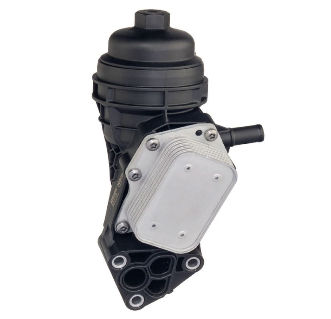 Mercedes AW176, V177, B W246, W247, CLA C W117, X117, W118, X118, GLA X153, X247 Petrol Oil Cooler Assembly - H807H Hengst