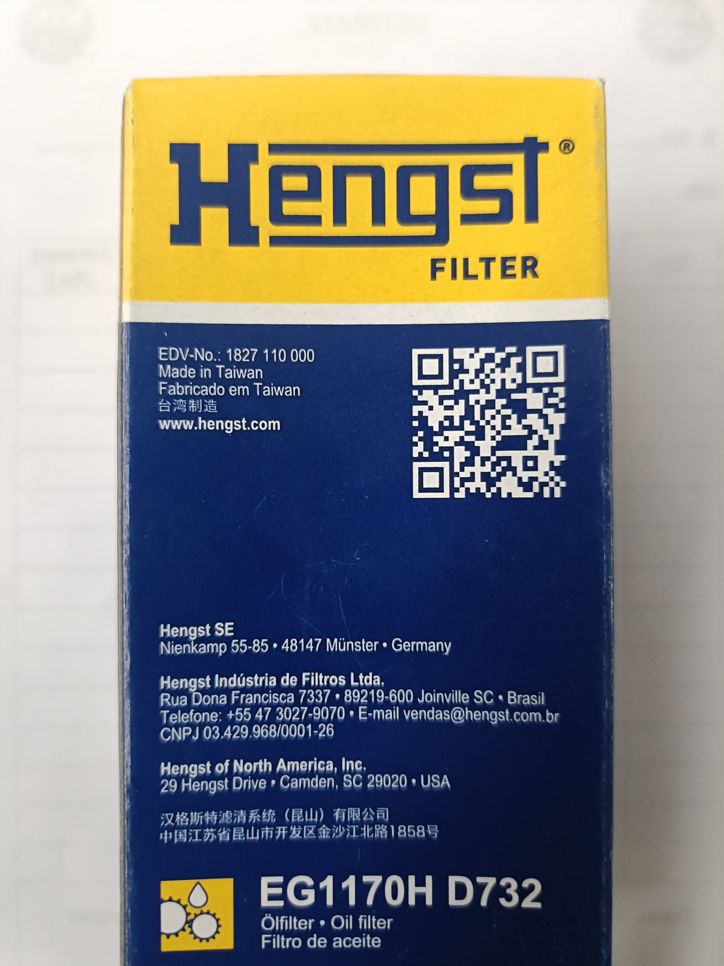 Audi A4 8W2, A6 4G2, 4A2, Q5 8RB, FYB ATF Filter - EG1170HD732 Hengst