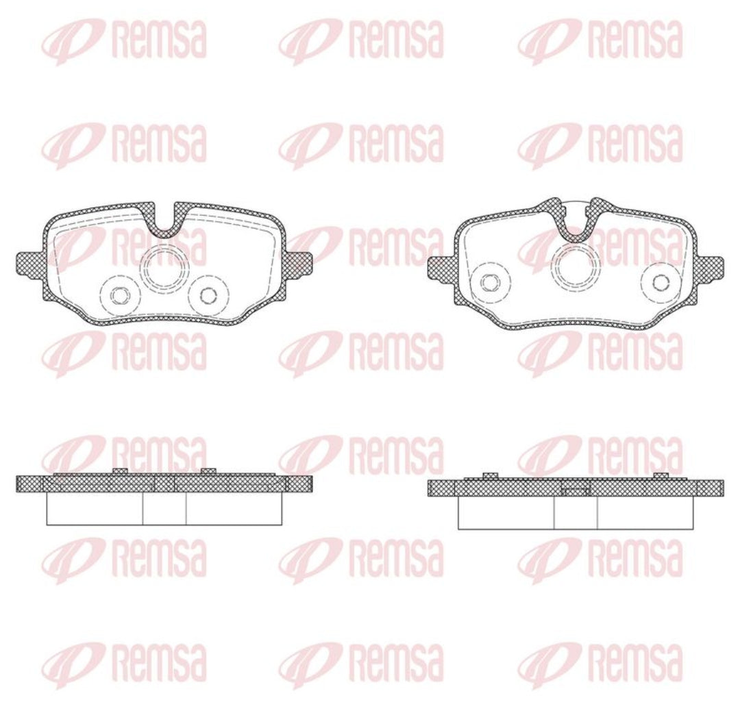 BMW X1 U11 Rear Brake Pads - X2013.00 Remsa