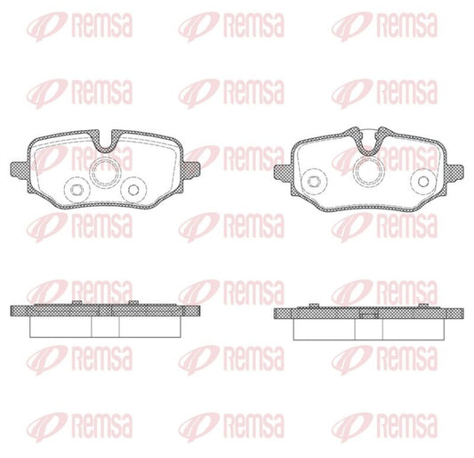BMW X1 U11 Rear Brake Pads - X2013.00 Remsa