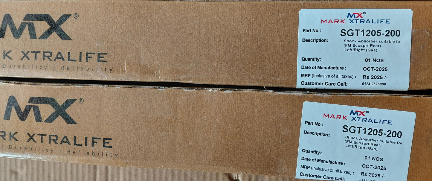 Ford Ecosport Rear Shock Absorber (Set of 2) - SGT1205-200 Mark Xtralife
