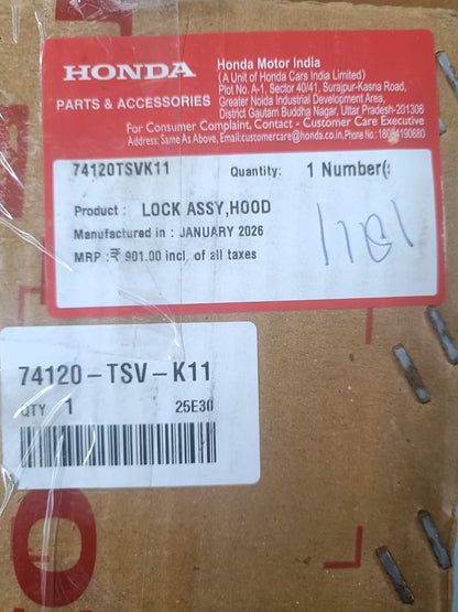 Honda Amaze Hood Latch - 74120TSVK11 Honda