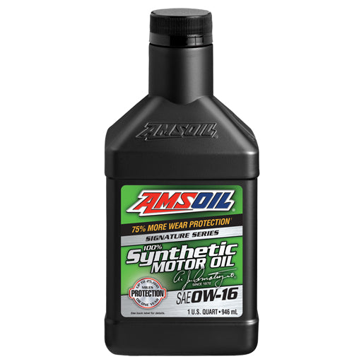 AMSOIL Signature Series 0W-16 100% Synthetic Motor Oil 0.946L - AZSQT Amsoil