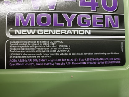 Liqui Moly Molygen 5W-40 4 Litres Manufacturing 04/2024 - 8578 Liqui Moly