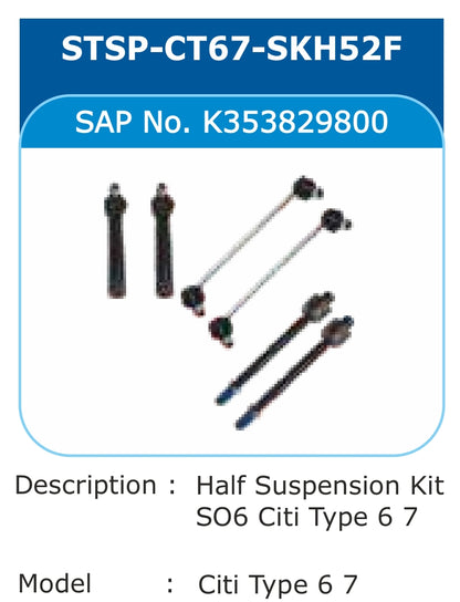 Honda City Type VI, VII Suspension Kit - STSP-CT67-SKH52F Varroc