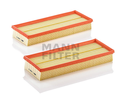 Mercedes S Class Petrol - Air Filter C 3698/3-2 Set of 2 - Mann