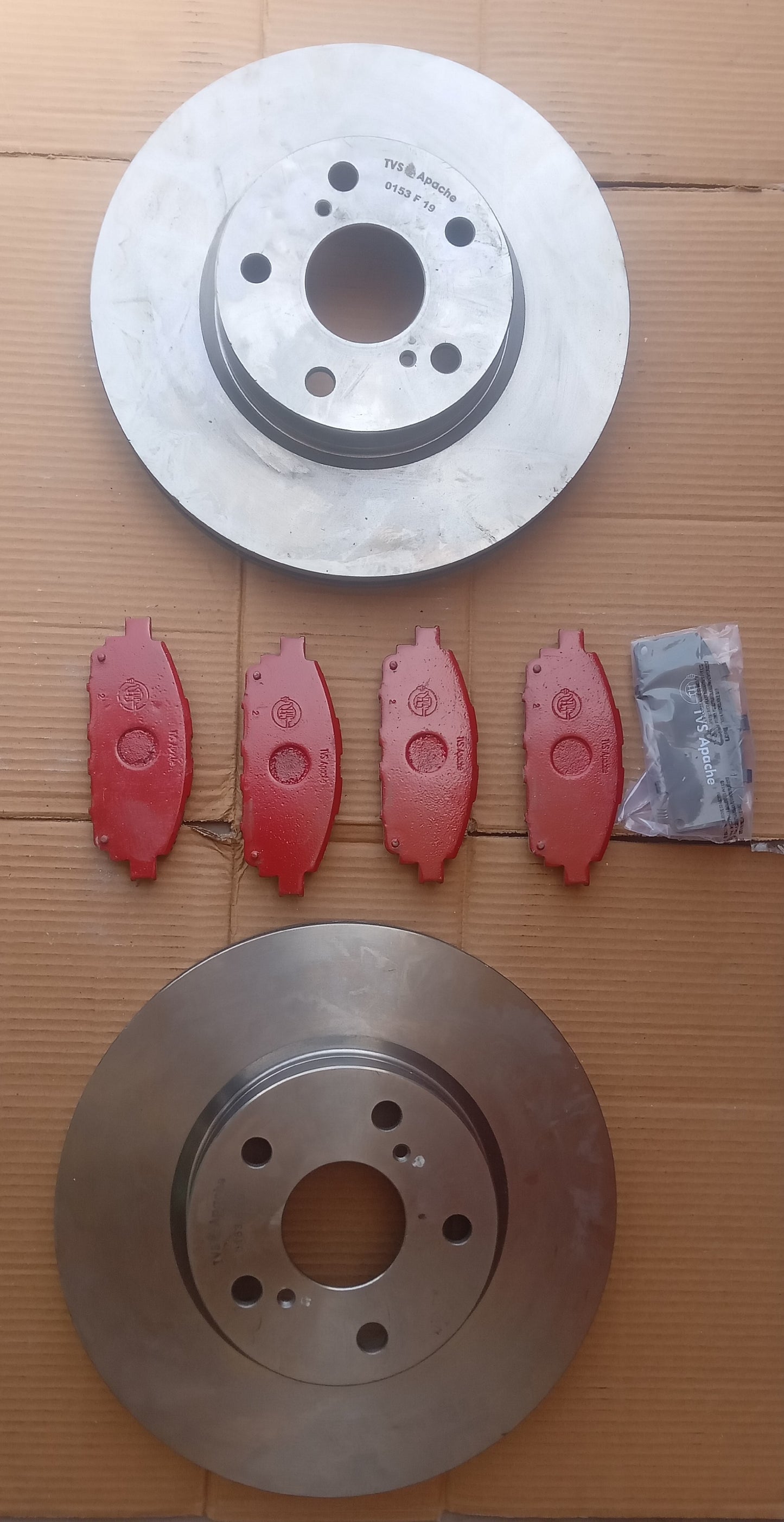 Toyota Innova Crysta Front Discs & Brake Pads Combo - TVS