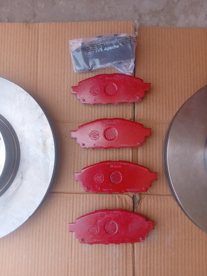 Toyota Innova Crysta Front Discs & Brake Pads Combo - TVS