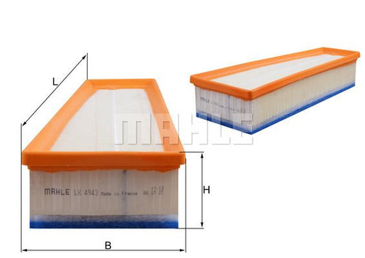 Mercedes AMG 63 New Models Air Filter LX 4943 - Mahle