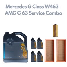 Mercedes G Class W463 - AMG G 63 - Service Combo - Mercedes 5W-40 9 Litres + Mann Oil Filter & Air Filter Set