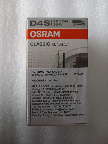 Osram D4S Xenon 35W Classic Xenarc - Head Light Bulb - Osram