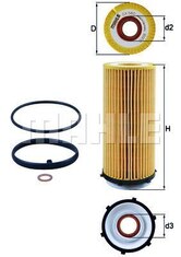 BMW 3 (530D, 330D), 7 (740D) - Oil Filter - OX 560D - Mahle