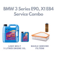 BMW 3 Series E90, X1 E84 Combo - Liqui Moly 5W-30 Leichtlauf Performance 5 Litres + Mahle Oil & Air Filter