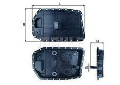 BMW 3 Series E90, 5 Series E60, 7 Series, X1 E84, X3 E83, X5 E70 - Oil Sump Automatic Transmission 24 Holes HX 154 - Mahle