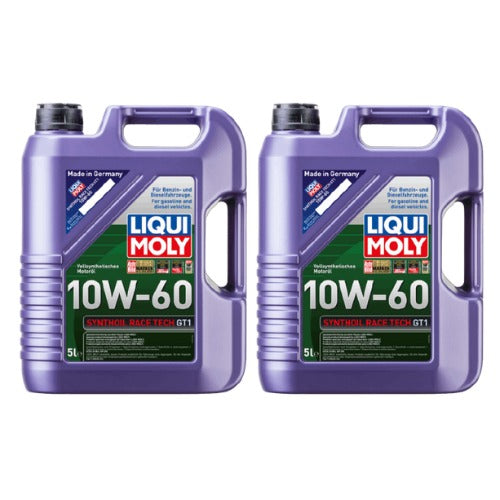 Liqui Moly Synthoil 10W-60 Race Tech GT1 (5L+5L) 10L Combo German Pack with Scanner - 8909 Liqui Moly