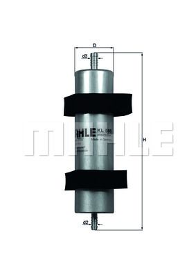 Audi A4, A6, A8, Q5 2.0, Q7 3.0 Fuel Filter - KL 596 Mahle